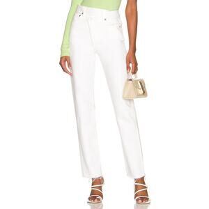 Agolde Criss Cross White Denim Jeans size 32